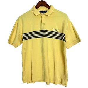 Vintage Polo Sport By Ralph Lauren Yellow and Blue Polo Shirt Size Medium